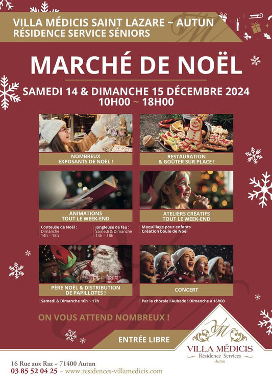 Marché de Noël Villa Médicis Autun
