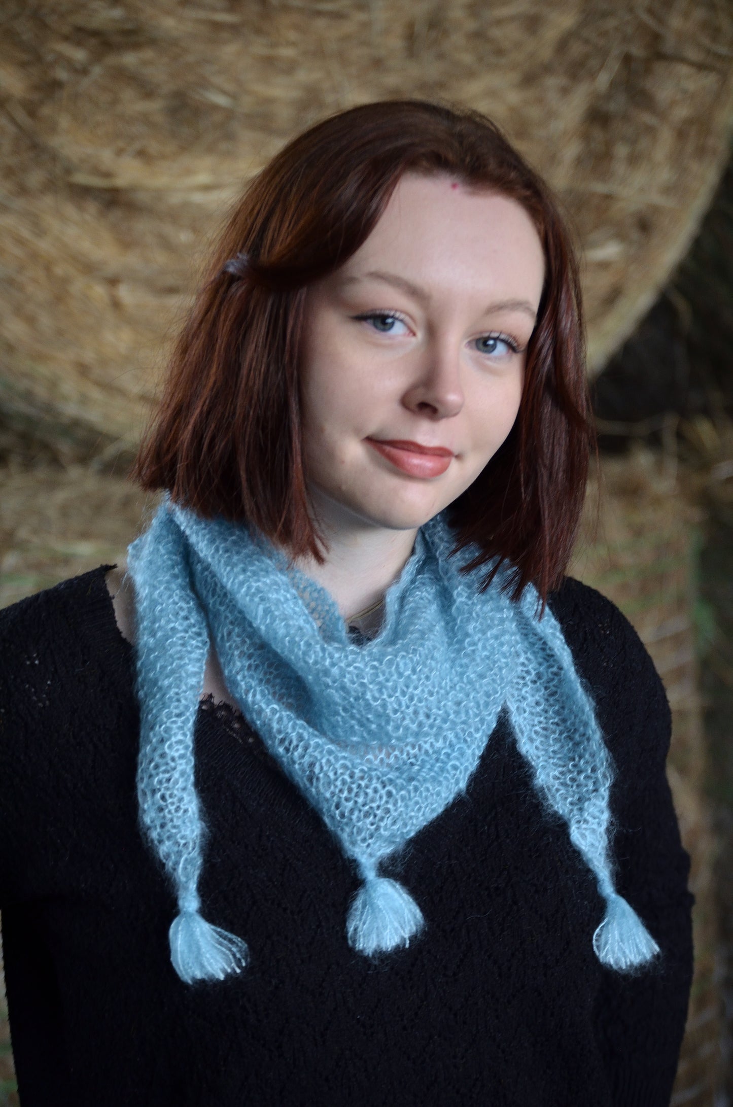 Echarpe triangle "fait main" petit modèle