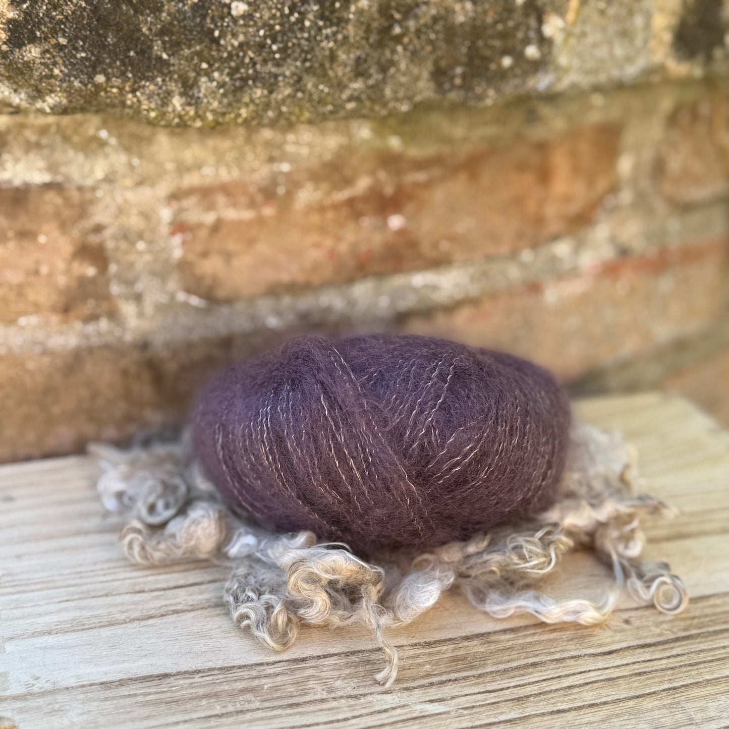 Pelotes mohair et soie Couleurs douces