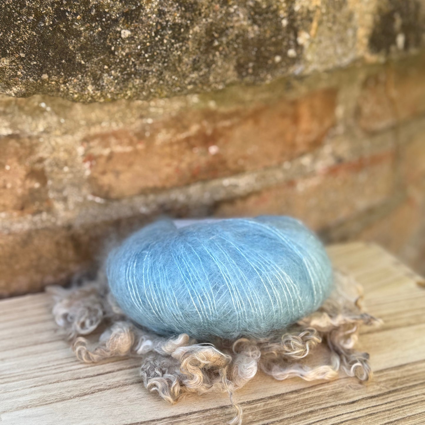 Pelotes mohair et soie Couleurs douces