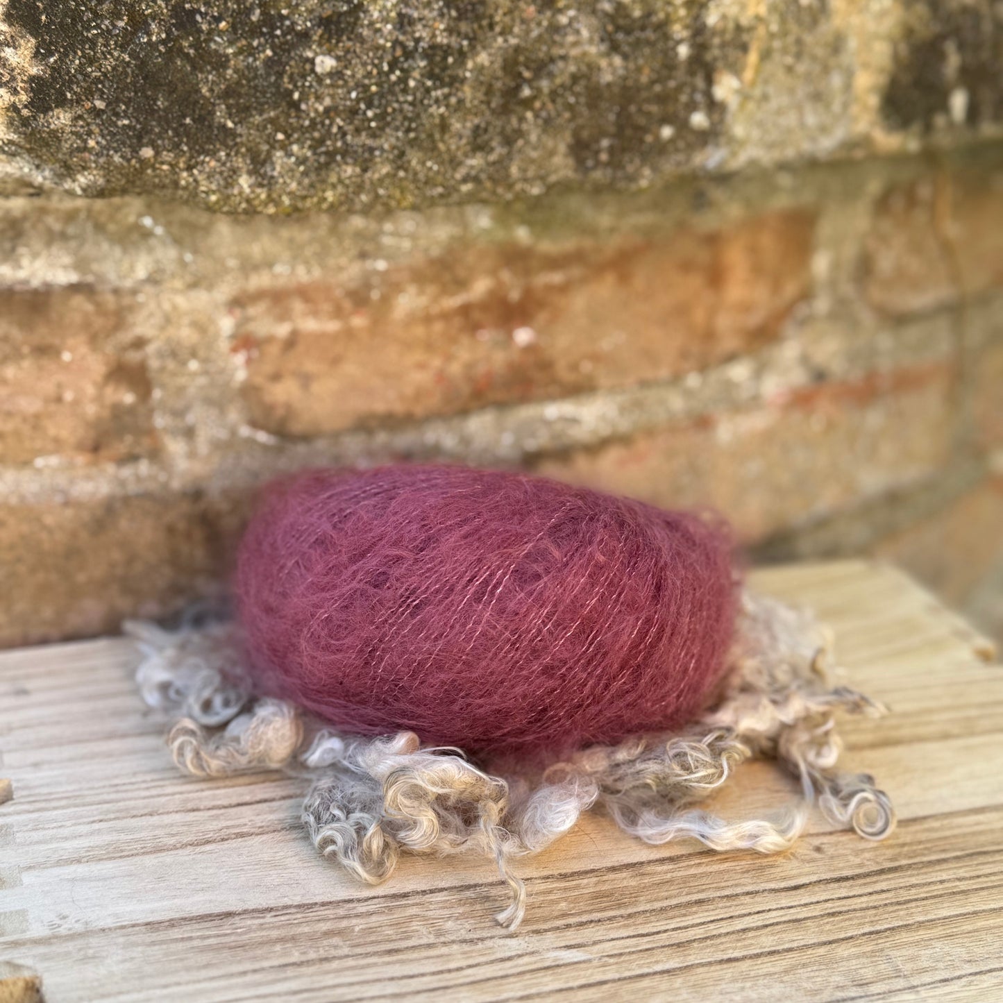 Pelotes mohair et soie Couleurs douces