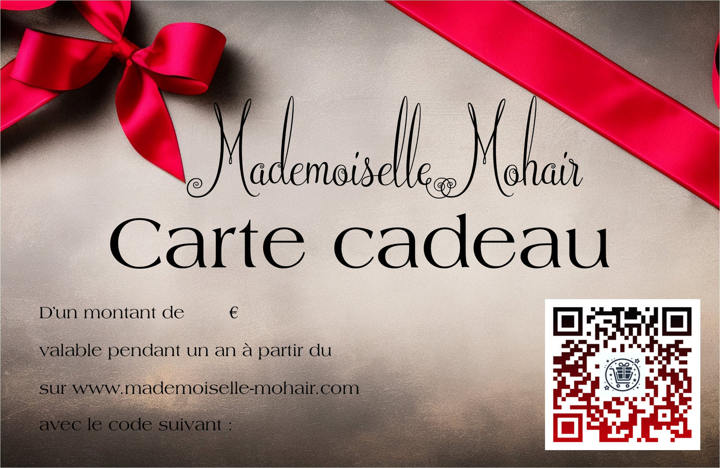 Carte-cadeau Mademoiselle Mohair