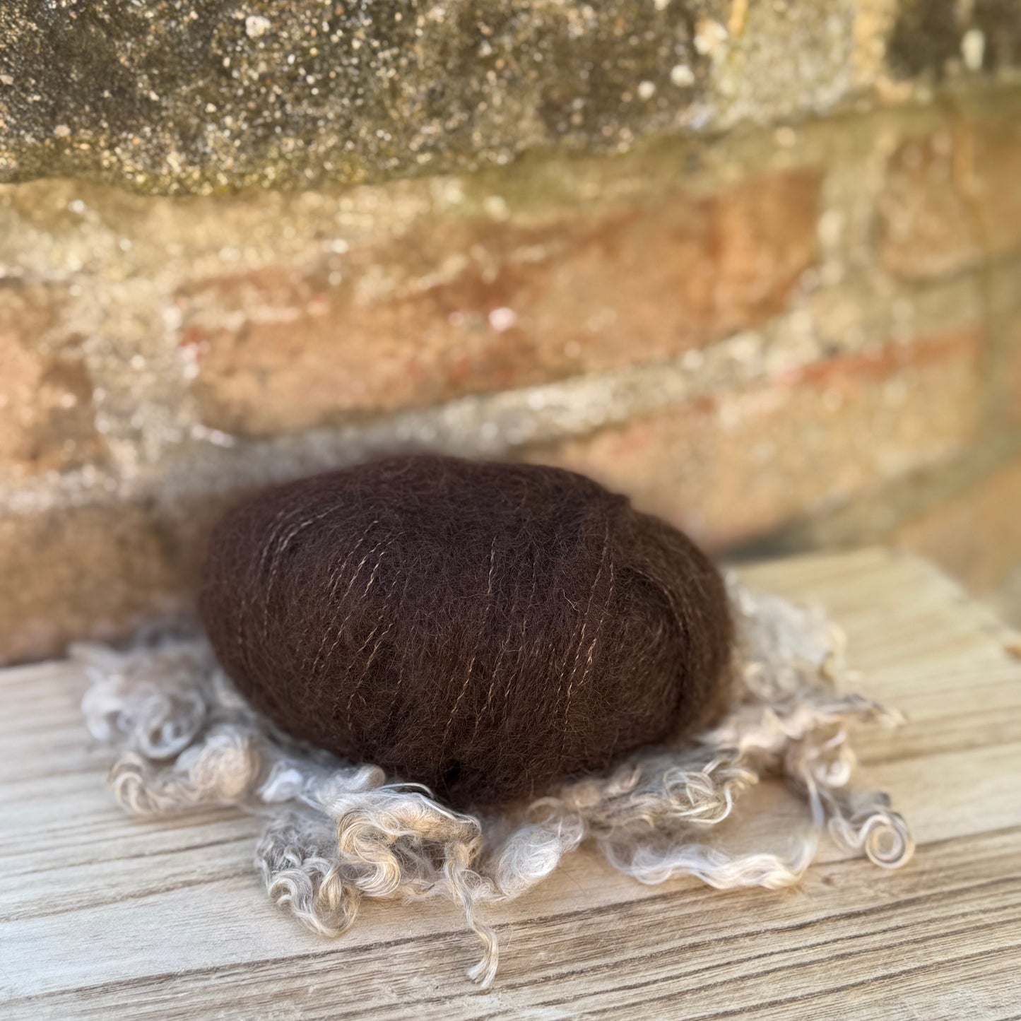 Pelotes mohair et soie Tons naturels