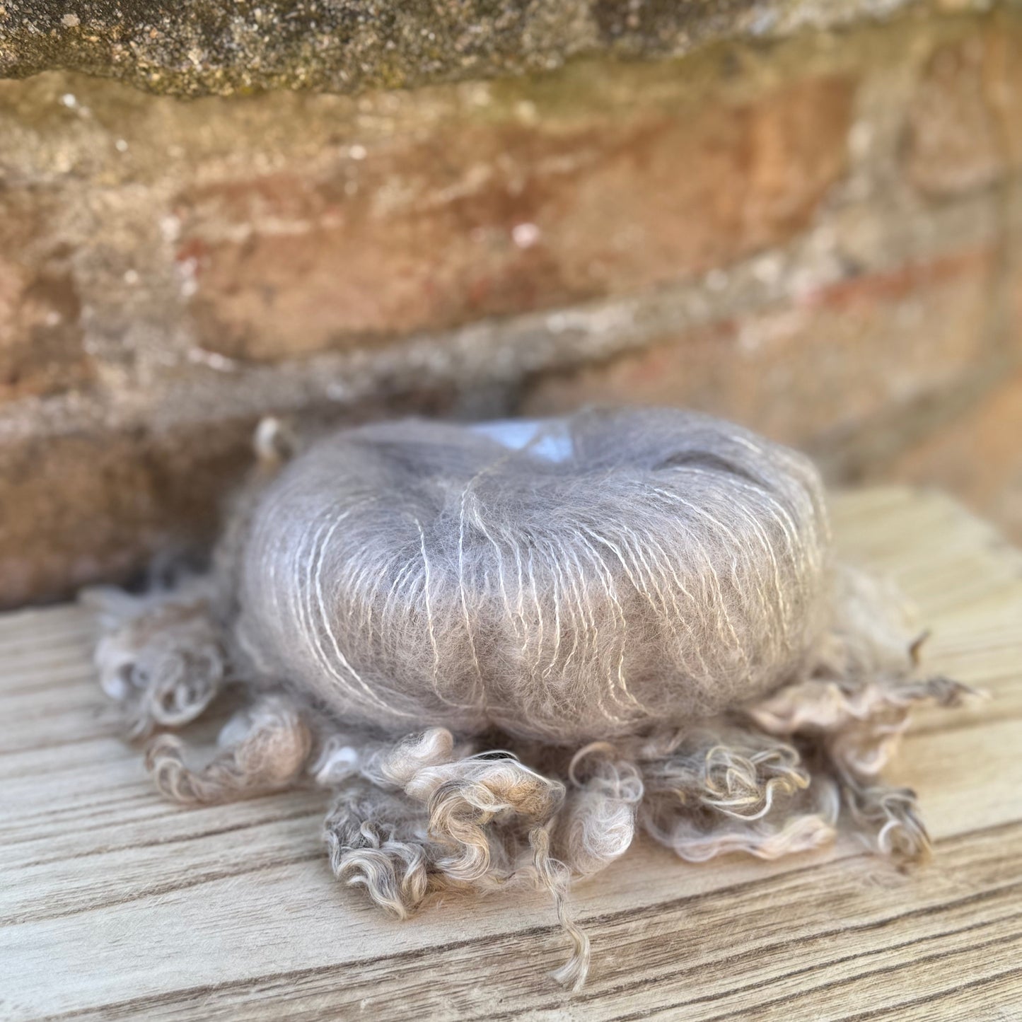 Pelotes mohair et soie Tons naturels