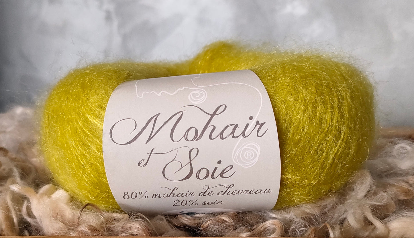 Pelote mohair et soie