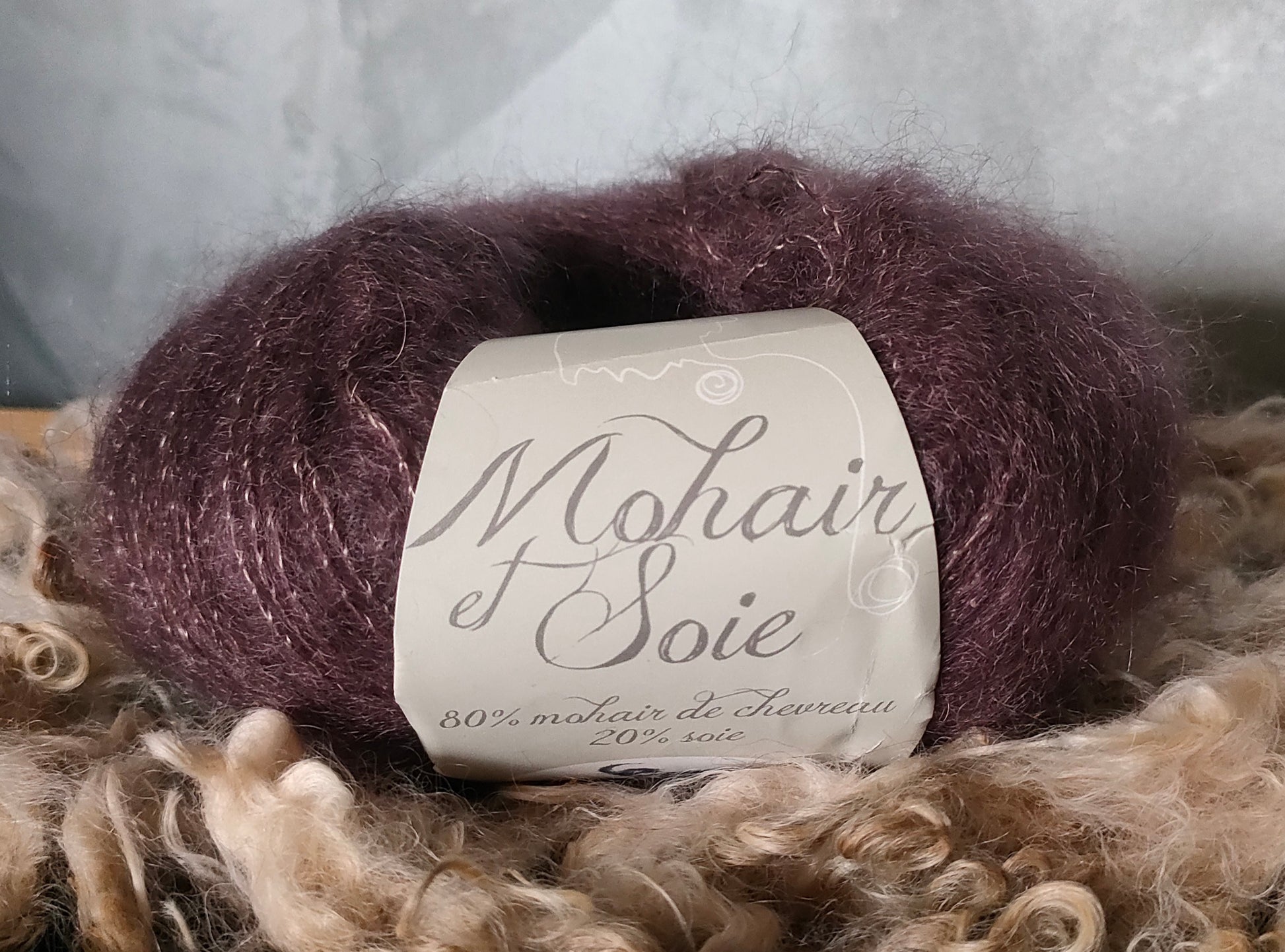 Pelote mohair et soie 