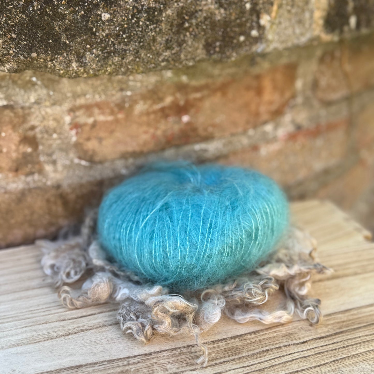 Pelotes mohair et soie Couleurs douces