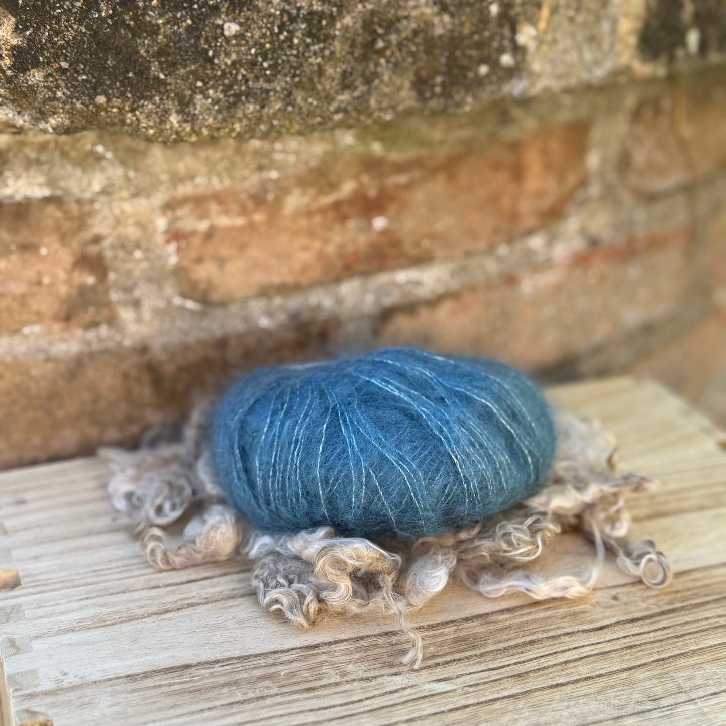 Pelotes mohair et soie Couleurs douces