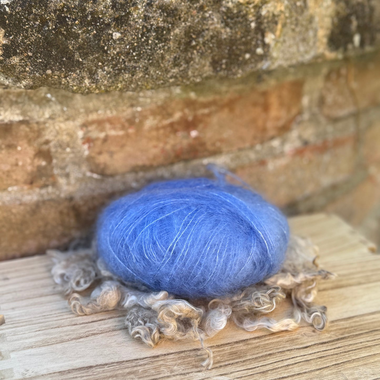 Pelotes mohair et soie Couleurs douces