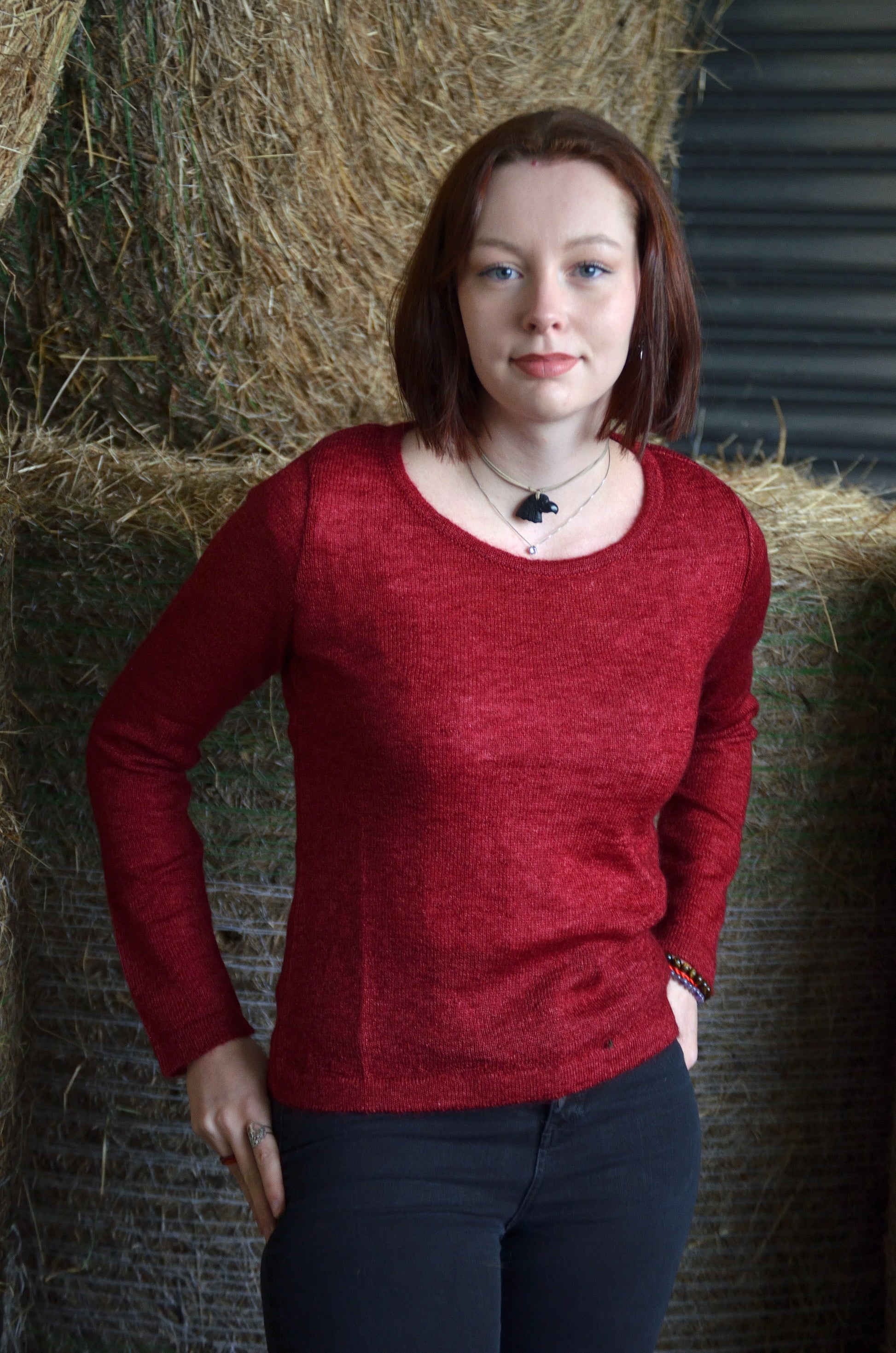 Pull femme mohair français