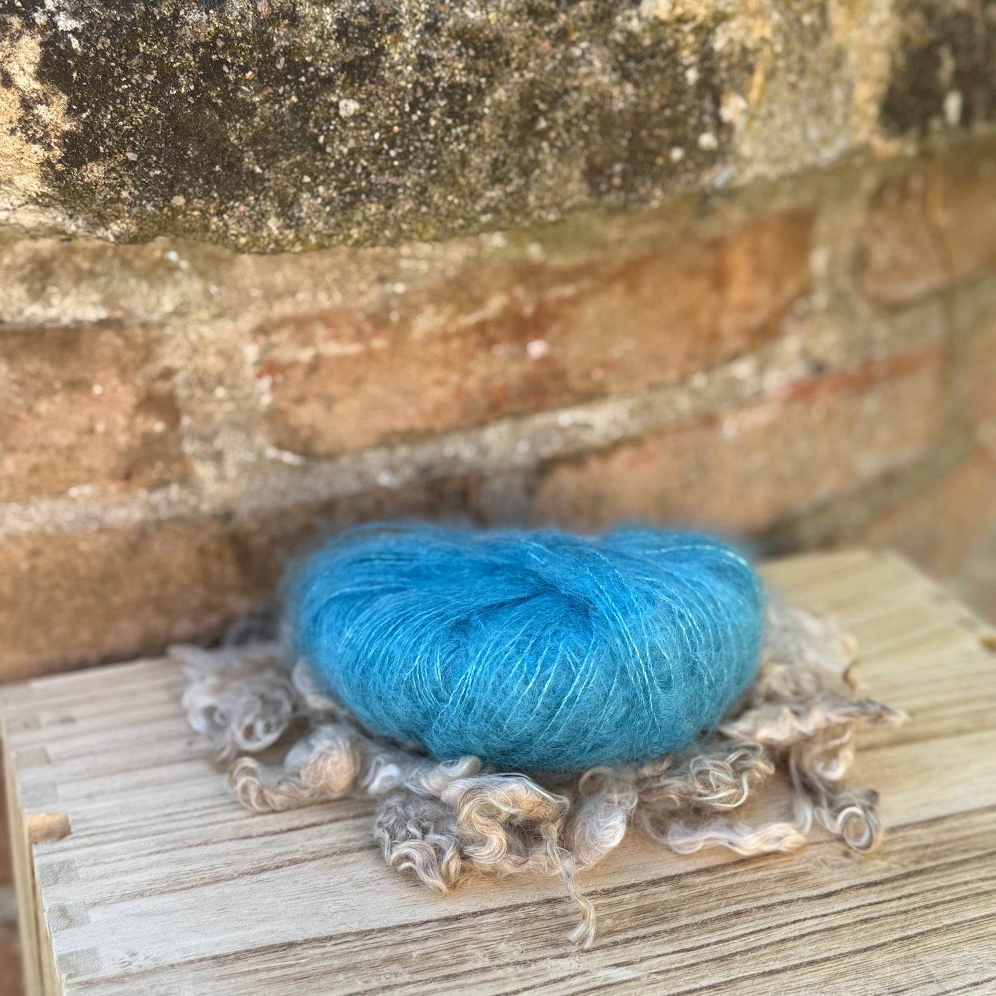 Pelotes mohair et soie Couleurs douces